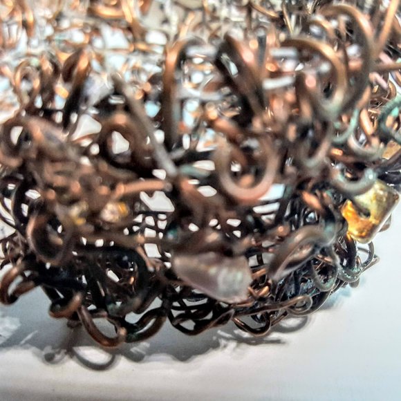 Artisan made copper cuff - Picture 6 of 6